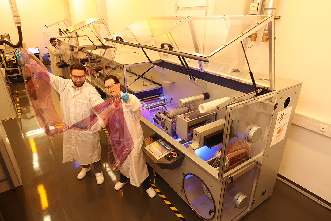 Rolle-zu-Rolle-Druck flexibler Solarmodule